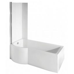 Besco Inspiro wanna z parawanem 150x69 cm lewa biała #WAI-150-NLE