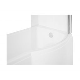 Besco Inspiro wanna z parawanem 149,5x79,5 cm prawa biała #WAI-150-NPR