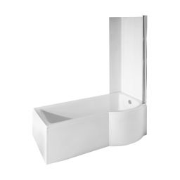 Besco Inspiro wanna z parawanem 159,5x69,5 cm prawa biała #WAI-160-NPR