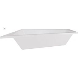 Besco Intima wanna narożna 169,5x125 cm lewa biała #WAID-170-NL