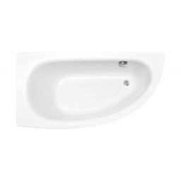 Besco Milena wanna narożna 149,5x74,5 cm lewa biała #WAM-150-NL$