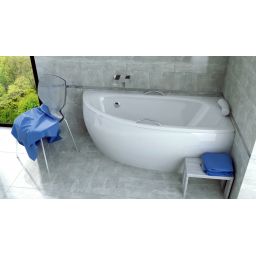 Besco Milena wanna narożna 149,5x74 cm prawa biała #WAM-150-NP