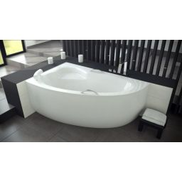 Besco Natalia wanna narożna 150x100 cm lewa biała #WAN-150-NL