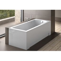 Zestaw Besco Shea wanna prostokątna 150x70 cm z obudową (#WAS150PK, #OAP150UNI)