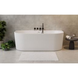 Besco Leya wanna przyścienna 149,5x75 cm owalna biała #WAS-150-LBI