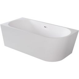 Besco Zoya wanna przyścienna 170x80 cm prostokątna biała #WAS-170-ZLB
