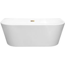 Besco Vica wanna przyścienna 169x80 cm owalna biała #WAS-170VNBI