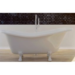 Besco Otylia wanna wolnostojąca 168,5x76 cm owalna biała #WKO-170W+B