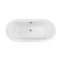 Besco Victoria wanna owalna 159x76 cm owalna biała #WKV-160-WZ