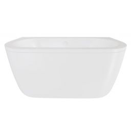 Besco Volya wanna przyścienna 140x75 cm owalna biała #WKV-140-WB