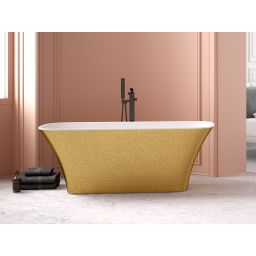 Besco Assos S-Line Glam wanna wolnostojąca 160x70 cm złota/biała #WMD-160-ALZ