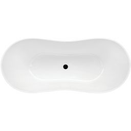 Besco Viya Matt wanna wolnostojąca 168x71,5 cm owalna z korkiem klik-klak biała #WMMB-170VKW