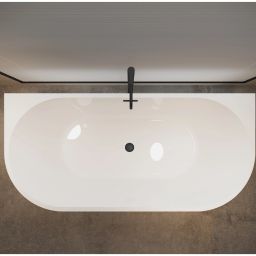 Balneo Viva wanna przyścienna 160x75 cm owalna biała J0101030102-2