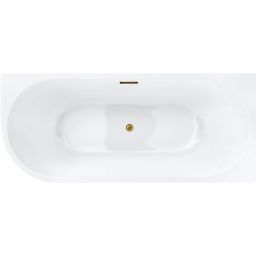 Corsan Intero wanna narożna 170x73 cm prawa biały połysk/złoty E-230XLNPGL