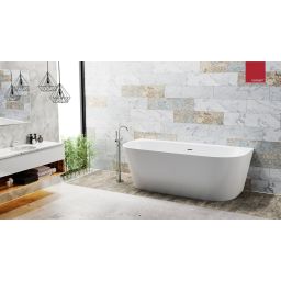 Corsan Mono wanna wolnostojąca 170x80 cm przyścienna biała/chrom E-030XLWANNA