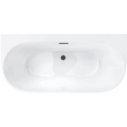Corsan Mono wanna przyścienna 170x80 cm owalna biała E030XLGM