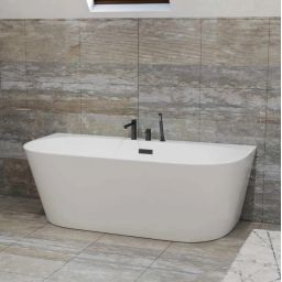 Corsan Mono wanna przyścienna 170x80 cm owalna biała E030XLGM