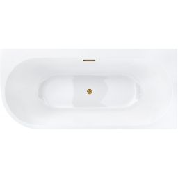 Corsan Intero wanna narożna 170x80 cm owalna biała E240XLPGL