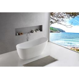 Corsan Estella II Slim wanna wolnostojąca 170x74 cm owalna biała V038XLWH
