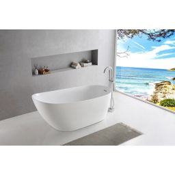 Corsan Estella II Slim wanna wolnostojąca 170x74 cm owalna biała V038XLWH