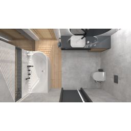 Corsan Intero wanna narożna 170x80 cm lewa biała 649254