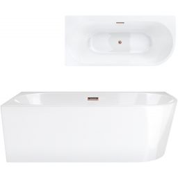 Corsan Intero wanna narożna 160x74 cm prostokątna biała E240LLRG