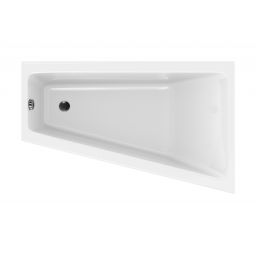 Outlet - Cersanit Crea wanna narożna 160x100 cm prawa biała S301-230