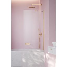 Radaway Nes Brushed Gold PNJ I parawan nawannowy 70 cm 1-częściowy złoty szczotkowany/szkło przezroczyste 10001070-99-01