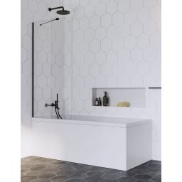 Radaway Idea Black PNJ parawan nawannowy 80 cm czarny mat/szkło przezroczyste 10001080-54-01
