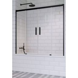 Radaway Idea Black PN DWD parawan nawannowy 170 cm czarny mat/szkło przezroczyste 10004170-54-01