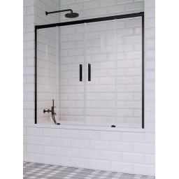 Radaway Idea Black PN DWD parawan nawannowy 180 cm 4-częściowy czarny mat/szkło przezroczyste 10004180-54-01