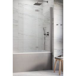 Radaway Nes 6 Brushed Nickel PND I parawan nawannowy 140 cm 2-częściowy nikiel szczotkowany/szkło przezroczyste 10010140-91-01R  