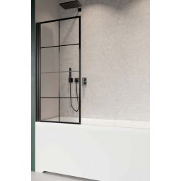 Radaway Nes Black PNJ I Factory parawan nawannowy 80 cm lewy czarny mat/szkło factory 10011080-54-55L