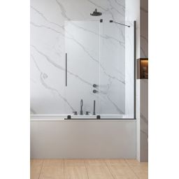 Radaway Furo PND II parawan nawannowy 120 cm prawy gunmetal szczotkowany/szkło przezroczyste 10109638-92-01R/10112594-01-01