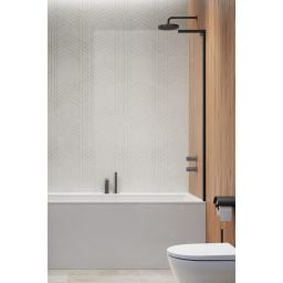 Radaway Modo SL Black PNJ II parawan nawannowy 70 cm 1-częściowy czarny mat/szkło przezroczyste 10316070-54-01R