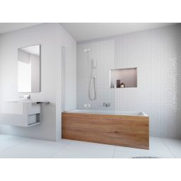 Radaway Essenza New PND parawan nawannowy 100 cm lewy chrom/szkło przezroczyste 207210-01L