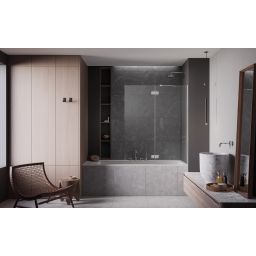 Radaway Essenza New PND II parawan nawannowy 130 cm prawy chrom/szkło przezroczyste 110002130-01-01R