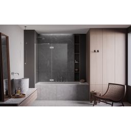 Radaway Essenza New PND II parawan nawannowy 100 cm lewy chrom/szkło przezroczyste 110002100-01-01L