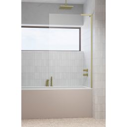 Radaway Modo SL Brushed Copper PNJ II parawan nawannowy 70 cm 1-częściowy złoty szczotkowany/szkło przezroczyste 10316070-99-01R