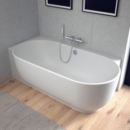 Duravit Luv wanna narożna 185x95 cm owalna lewa biała satynowa700431000000000