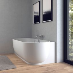 Duravit Luv wanna narożna 185x95 cm owalna lewa biała satynowa700431000000000