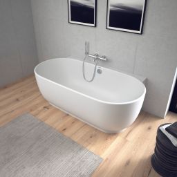 Duravit Luv wanna przyścienna 180x95 cm owalna biała 700433000000000
