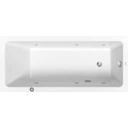 Duravit No.1 wanna prostokątna 160x70 cm z hydromasażem Jet Project biała 760488000JP1000
