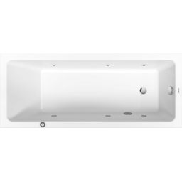 Duravit No.1 wanna prostokątna 170x70 cm z hydromasażem Jet Project biała 760489000JP1000
