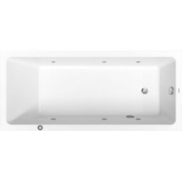 Duravit No.1 wanna prostokątna 180x80 cm z hydromasażem Jet Project biała 760491000JP1000