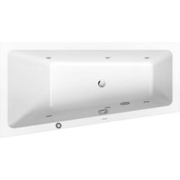Duravit No.1 wanna narożna 150x80 cm lewa z hydromasażem Jet Project biała 760504000JP1000