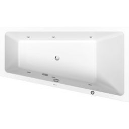 Duravit No.1 wanna narożna 170x100 cm prawa z hydromasażem Jet Project biała 760509000JP1000