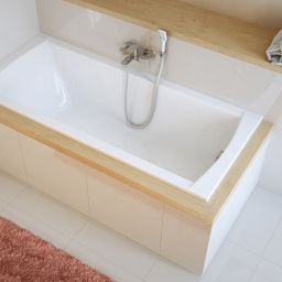 Excellent Aquaria wanna prostokątna 150x70 cm biała WAEX.AQU15WH