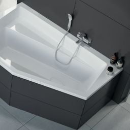 Excellent Vesper wanna narożna 160x100 cm lewa biała WAEX.VEL16WH