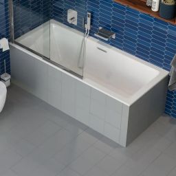 Excellent Heaven Slim wanna prostokątna 180x80 cm z kompletem odpływowym biały/chrom WAEX.HEV18WHS/ARIN.FLOW.CR